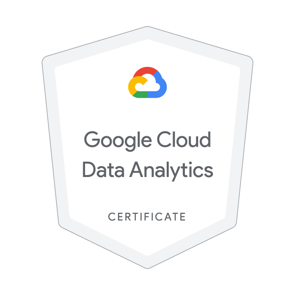 Google Cloud Data Analytics Certificate badge